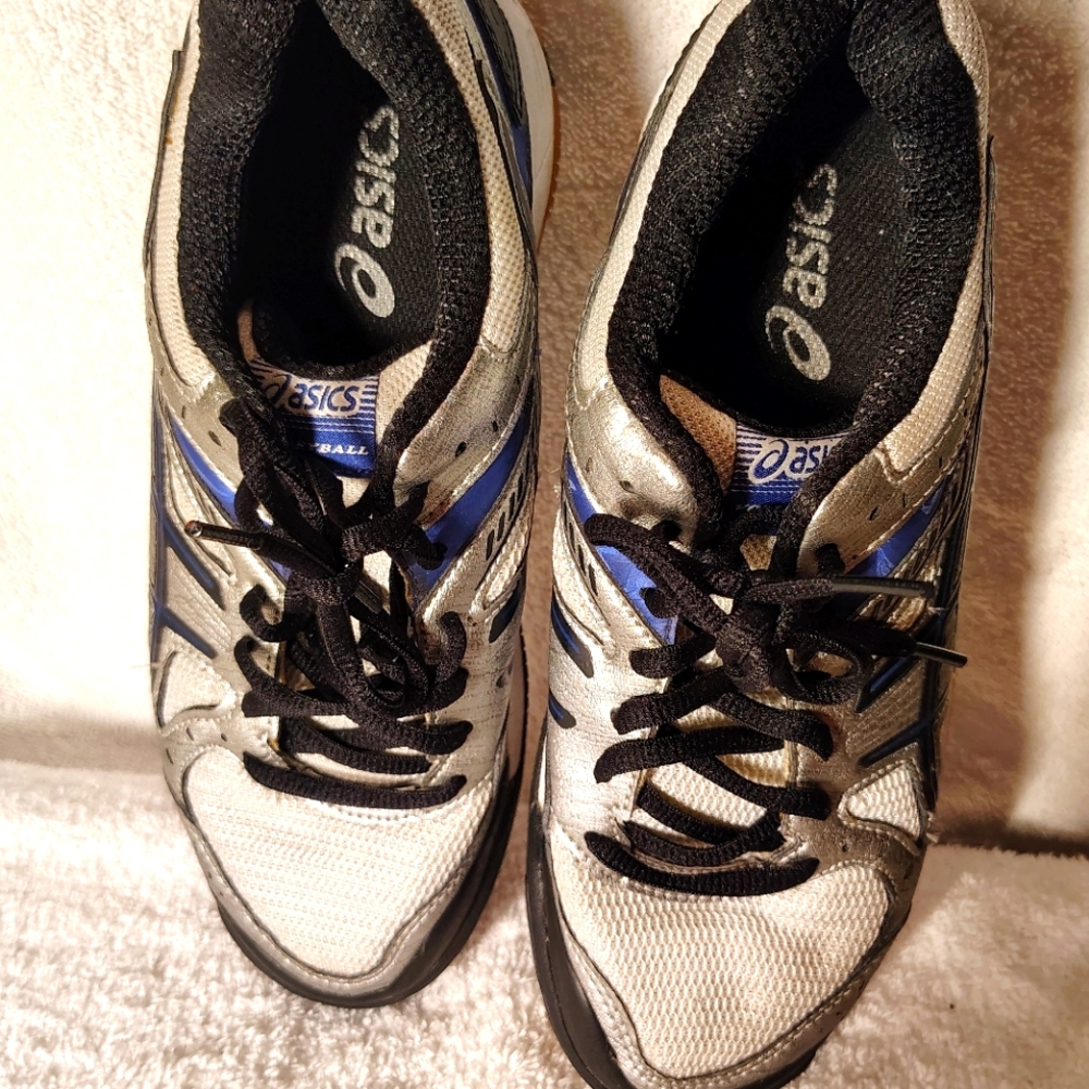 Asics Blue and Black Athletic Shoes for Performance